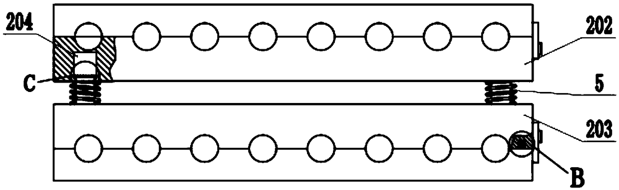 Anti-bending device for avoiding connector long pin bending