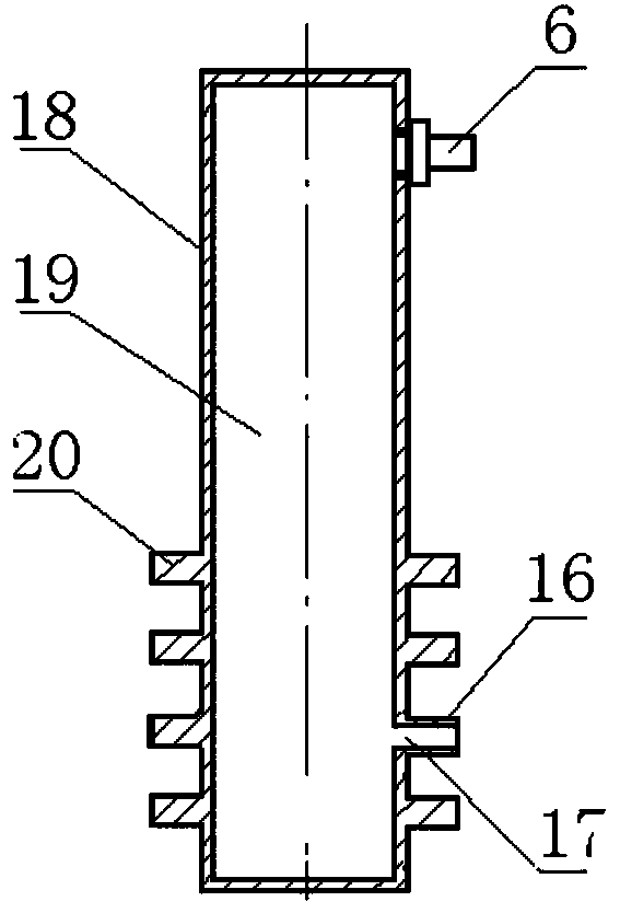 Mobile water storage irrigation device with disinfestation function