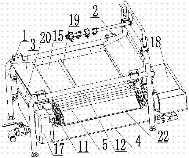 Rapid-dismounting type roll cage circulation water tank purification device capable of overturning
