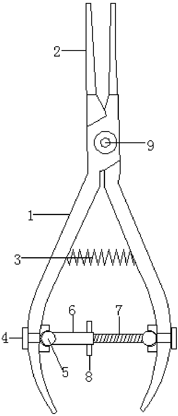 T-shaped forceps for oral and maxillofacial surgery