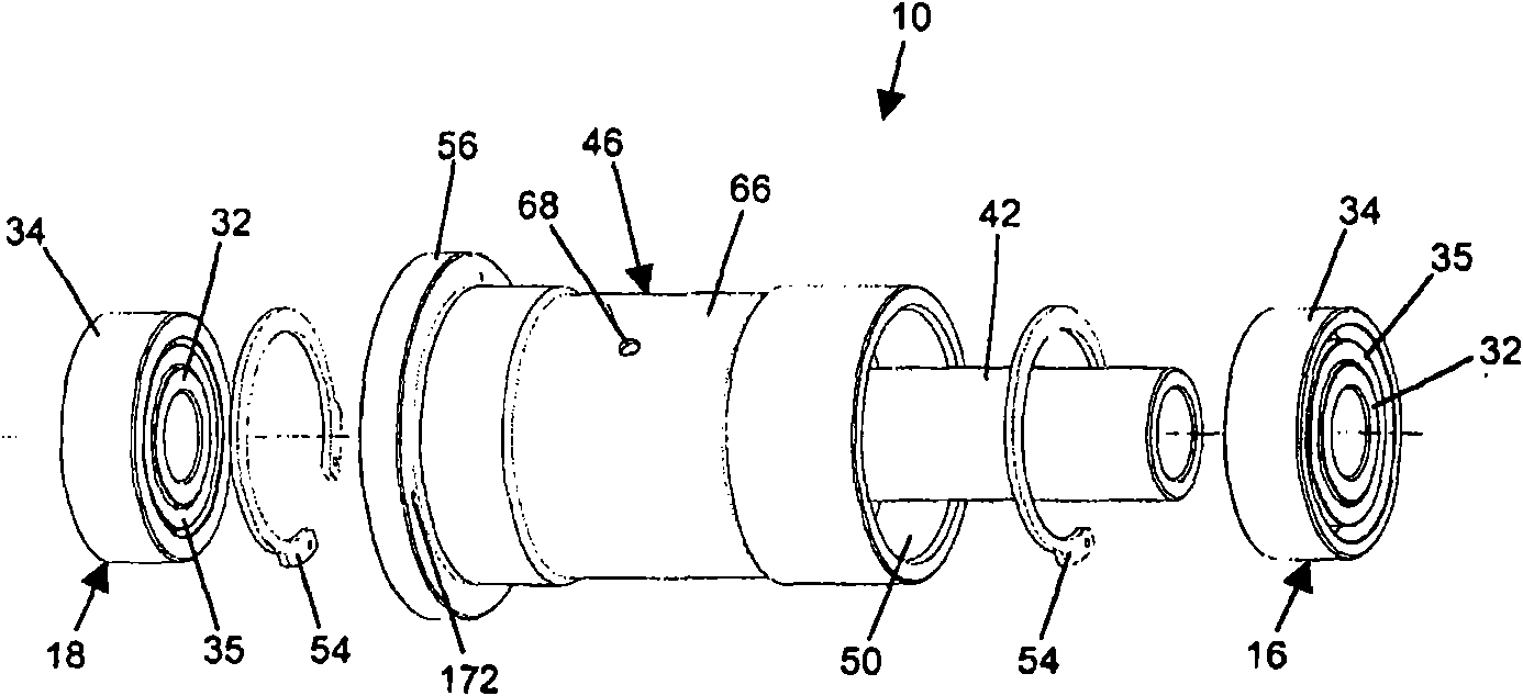 Floating bearing cartridge for a turbocharger shaft