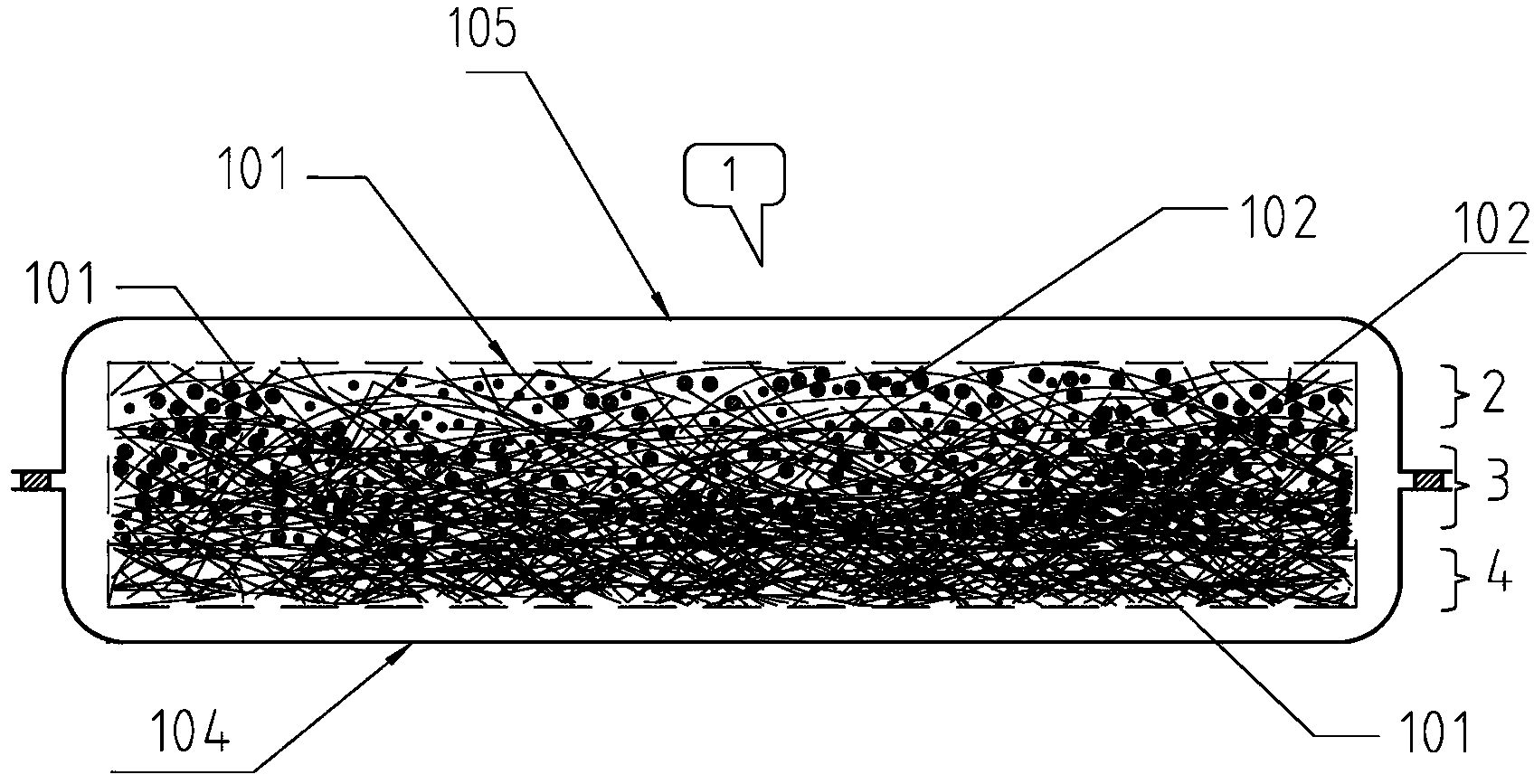 Absorptive core, absorptive core molding equipment and absorptive core manufacture method