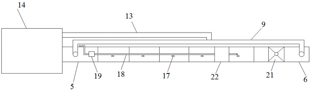 Surface water and underground water undercurrent exchange self-loop test device and usage method thereof