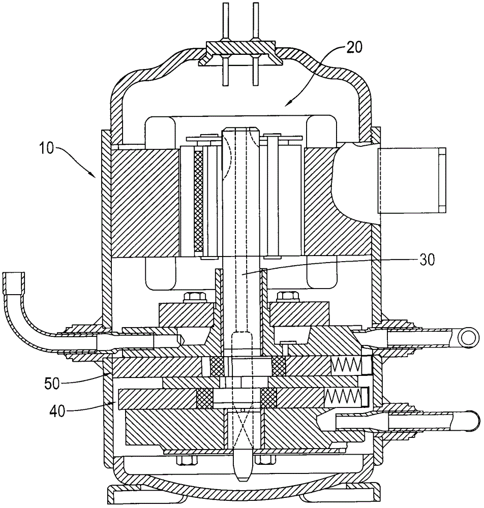 Multi-stage heat pump compressor