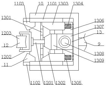 Reinforcing steel bar bending machine with good clamping and positioning effects and using method thereof