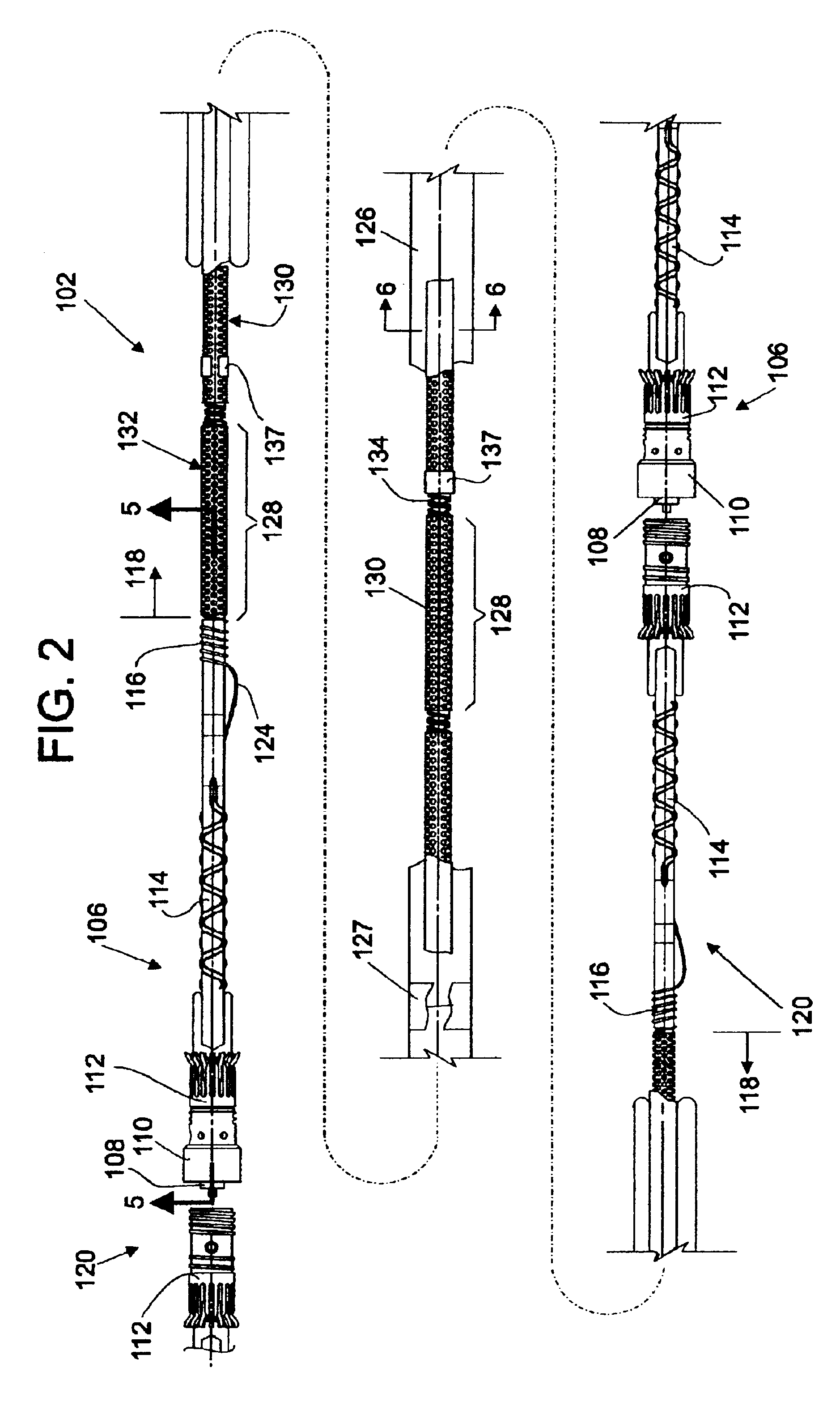 Termination assembly for use in optical fiber hydrophone array