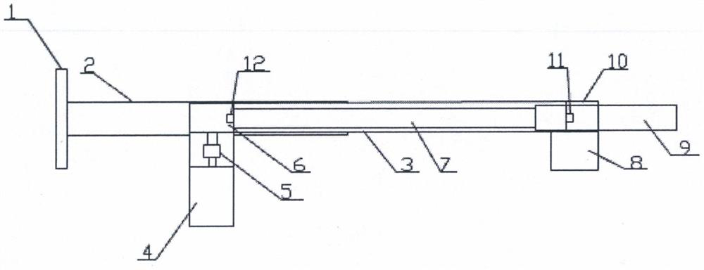 Cantilever type lifting electric vehicle charging pile