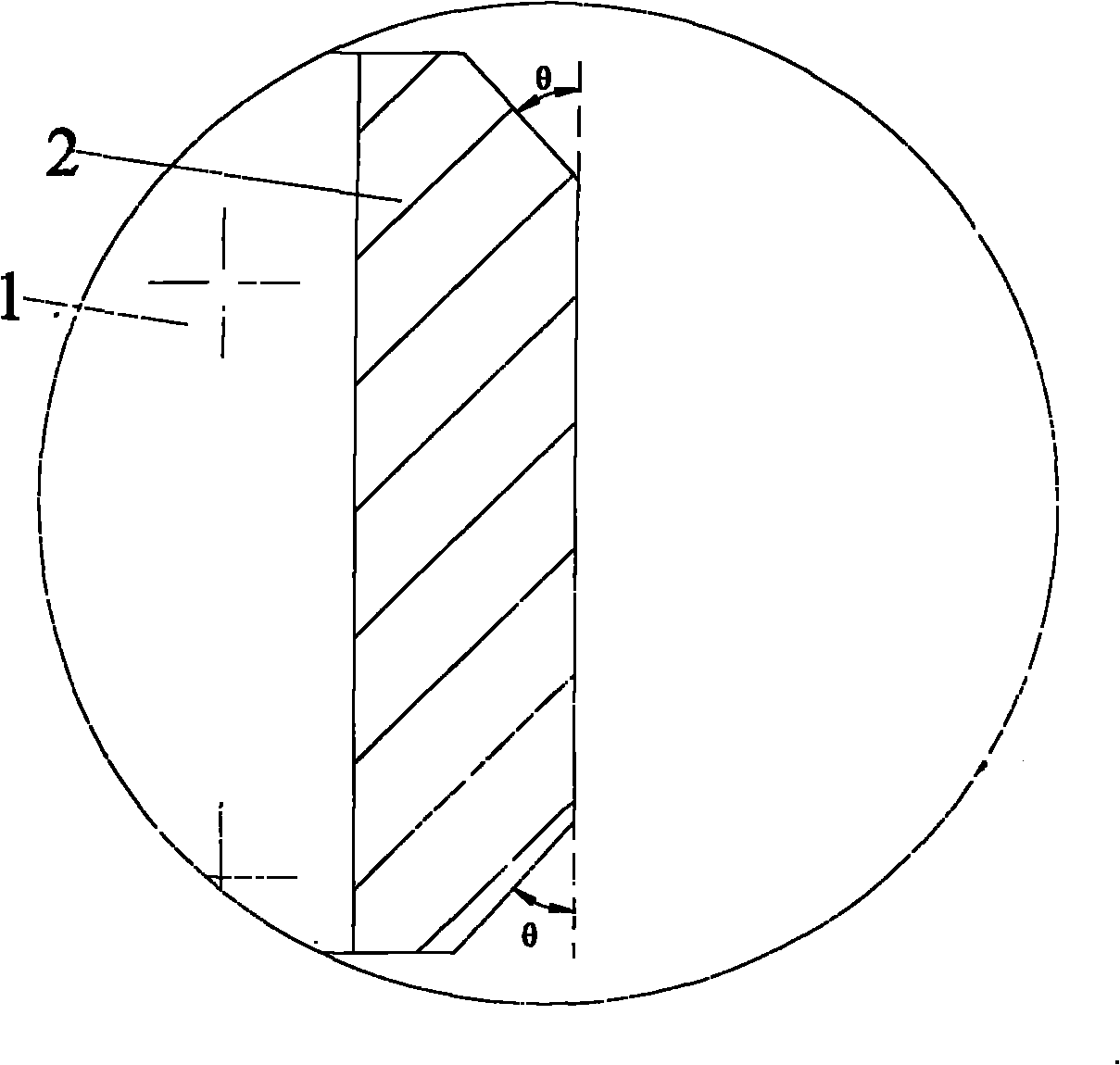Novel superspeed point grinding wheel and grinding method thereof