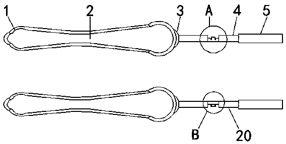 Combined obstetric forceps for midwifery of obstetrics and gynecology