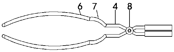 Combined obstetric forceps for midwifery of obstetrics and gynecology