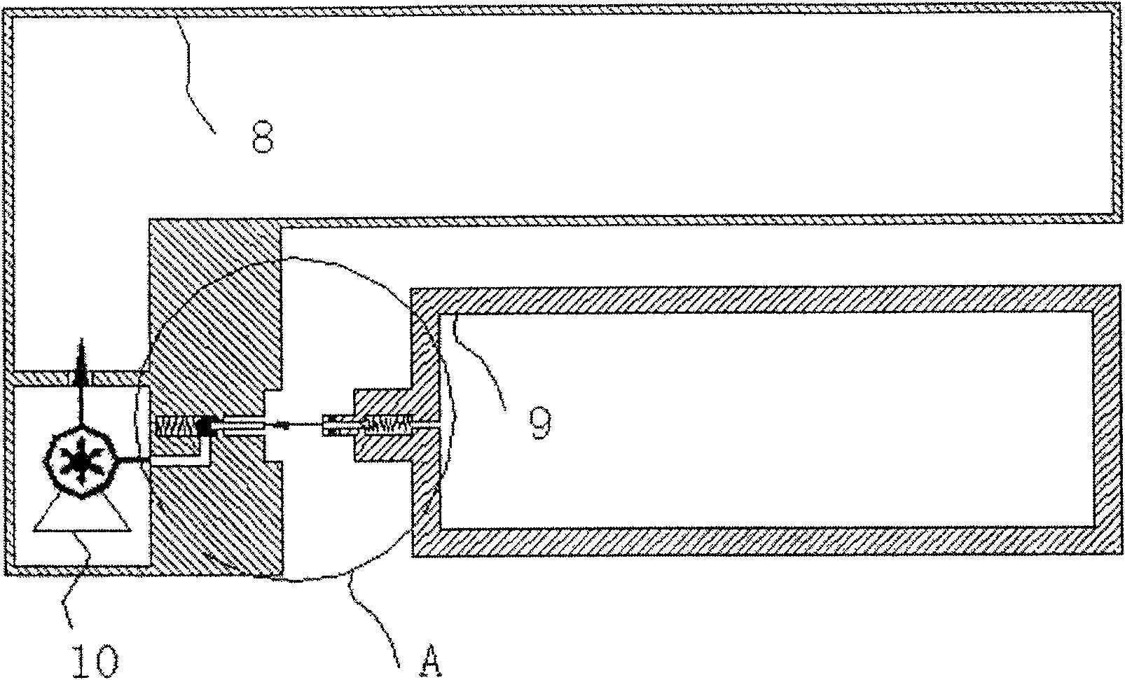Power supply system of direct liquid fuel battery and its operation method