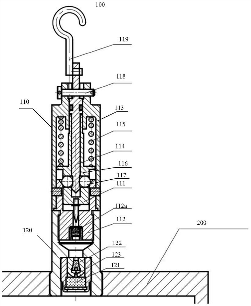 Split type mechanical exploder and explosion valve cartridge case driving device