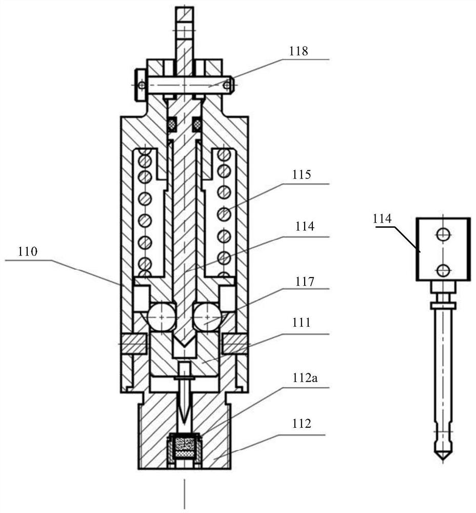 Split type mechanical exploder and explosion valve cartridge case driving device