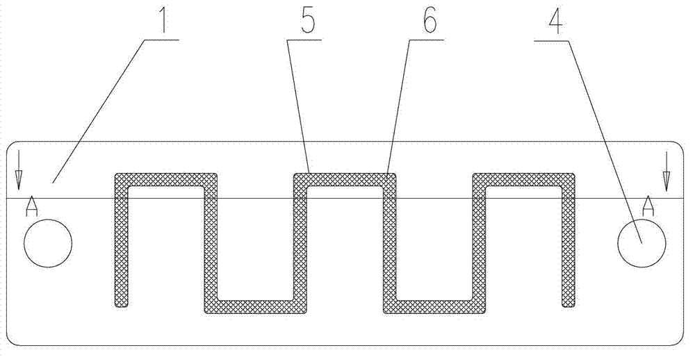 Metal base plate used for welding power module