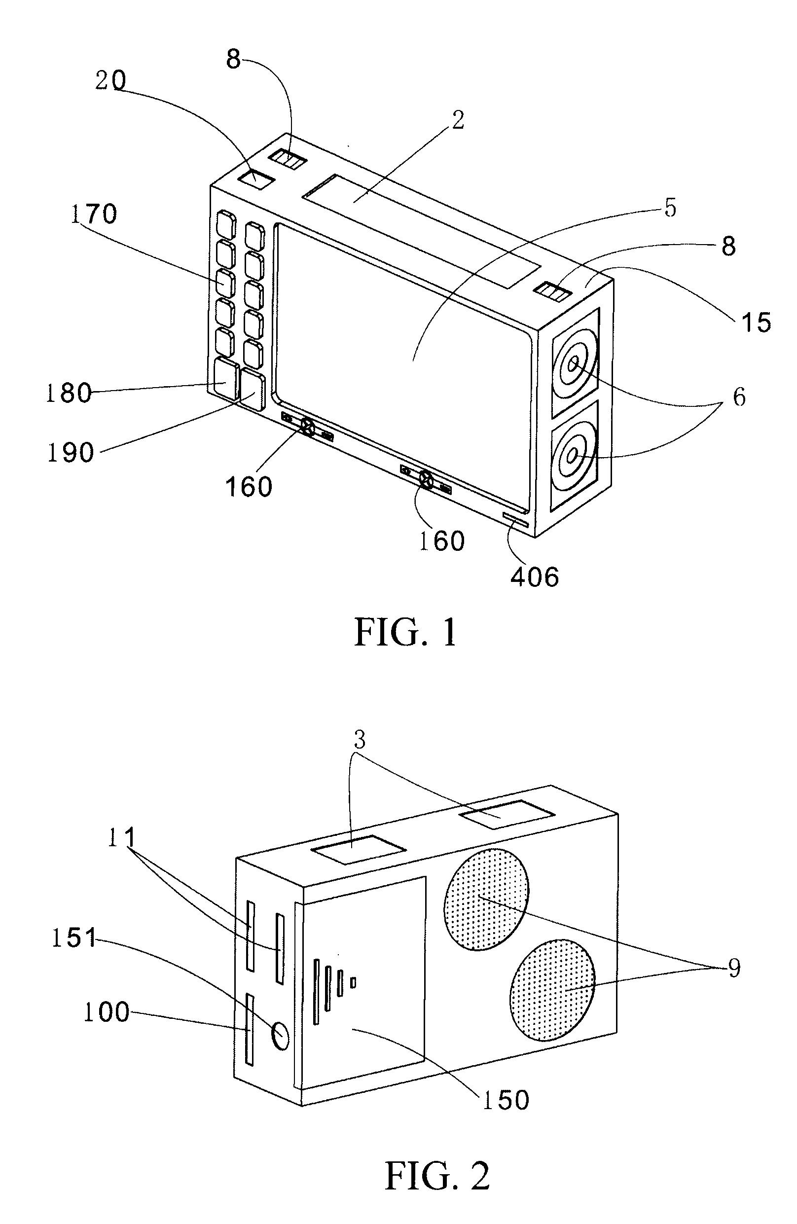 Portable integrative stereoscopic video multimedia device