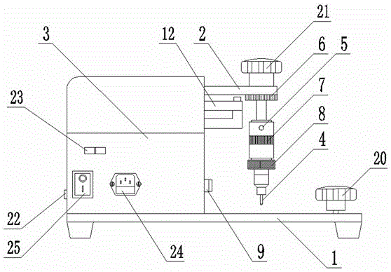 A pneumatic industrial marking machine