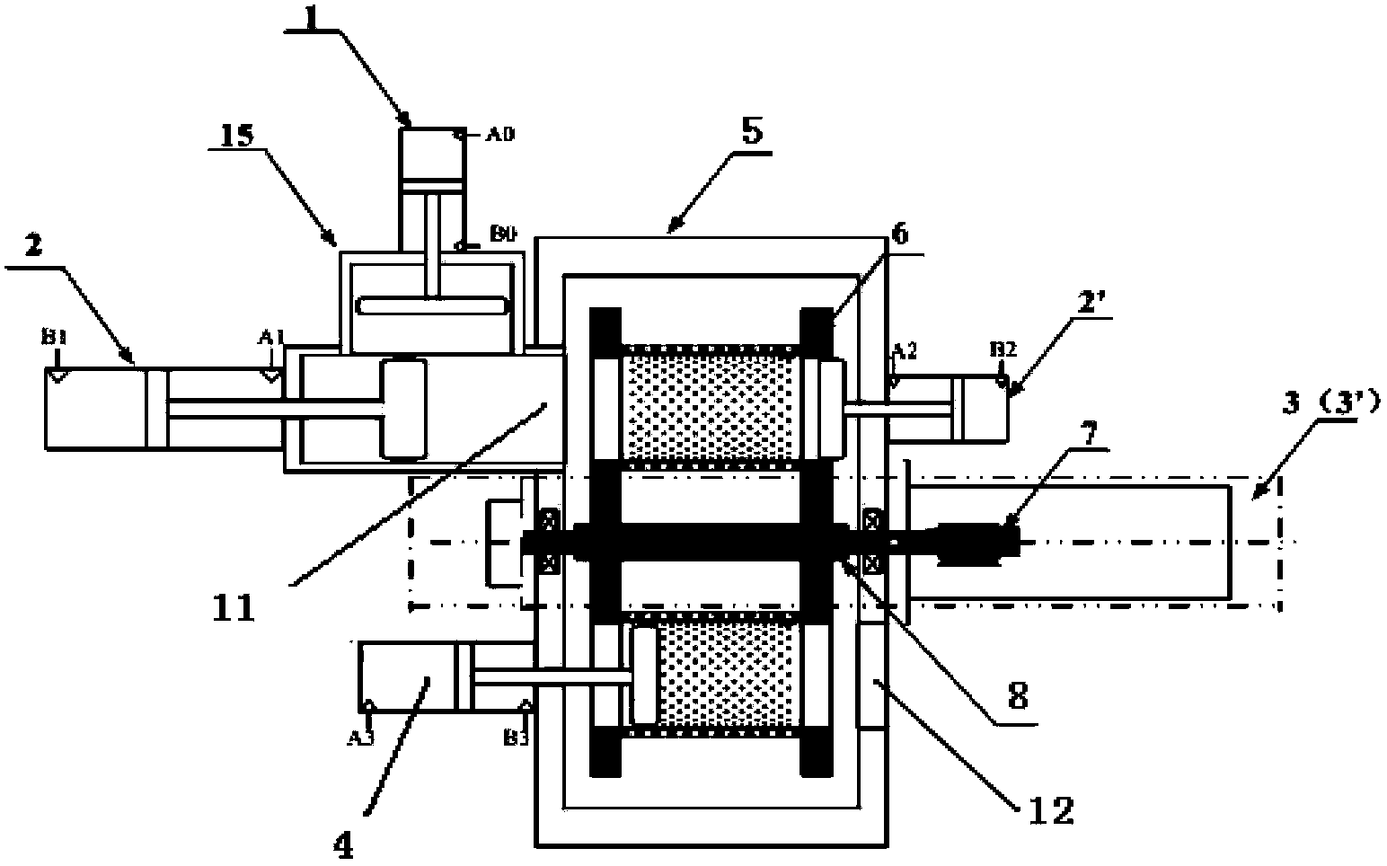 Extruding-separating device for dry and wet separation of municipal solid waste