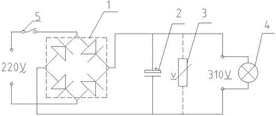 Method for forming incandescent-lamp-composed flicker-free low-blue-light full spectrum special light