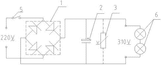 Method for forming incandescent-lamp-composed flicker-free low-blue-light full spectrum special light