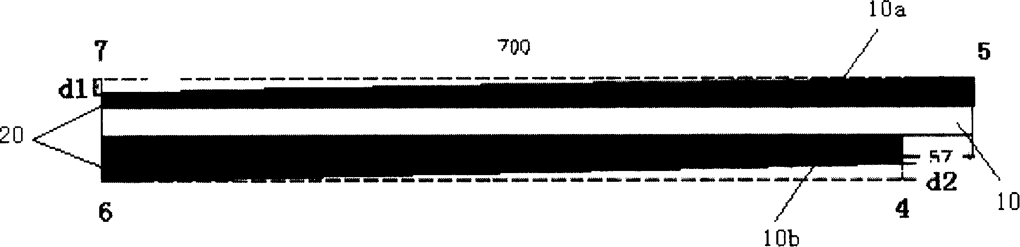 Battery pole plate, method and device for producing the battery pole plate, and pole plate core and secondary battery