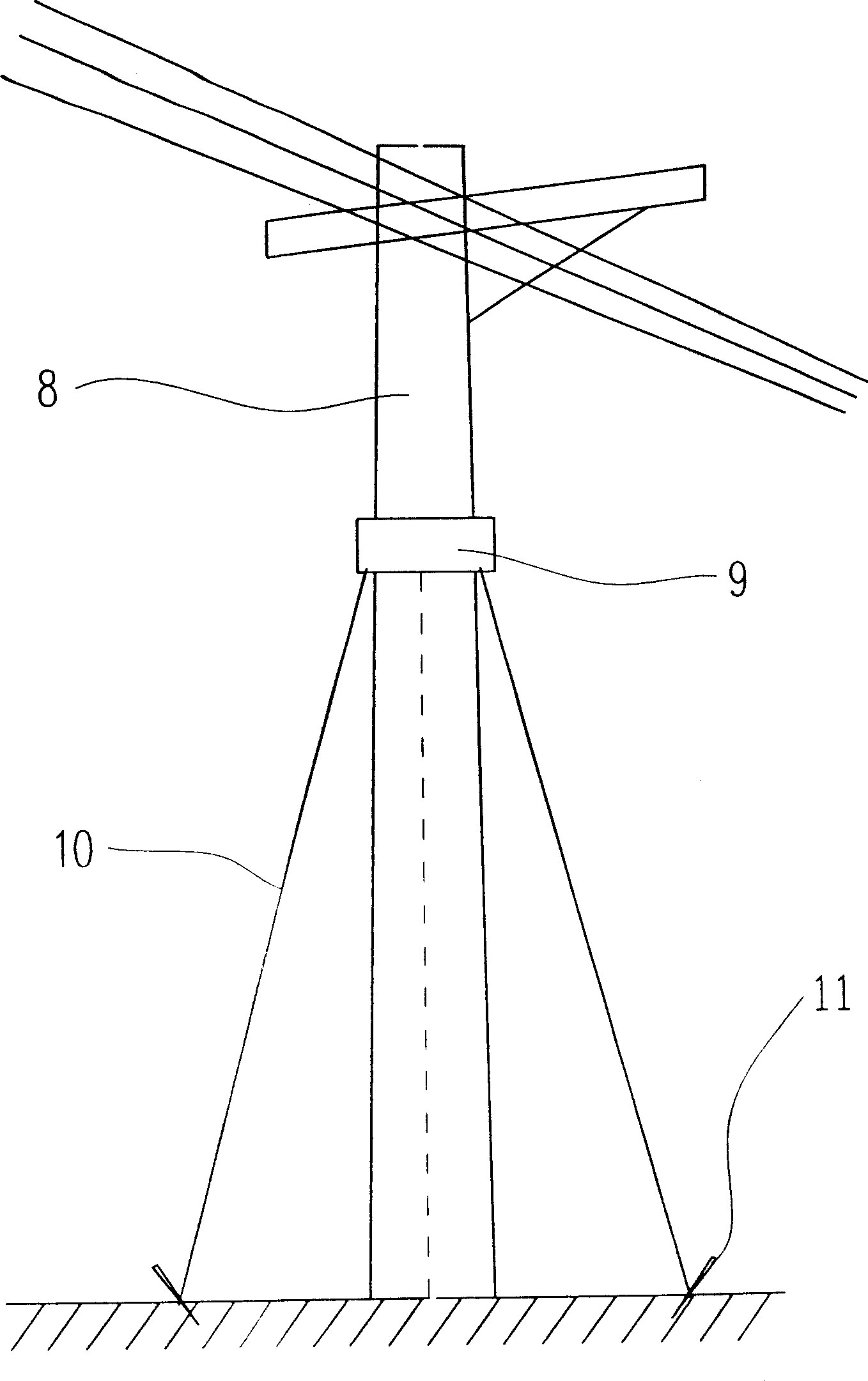 Anti-reversing device for pole
