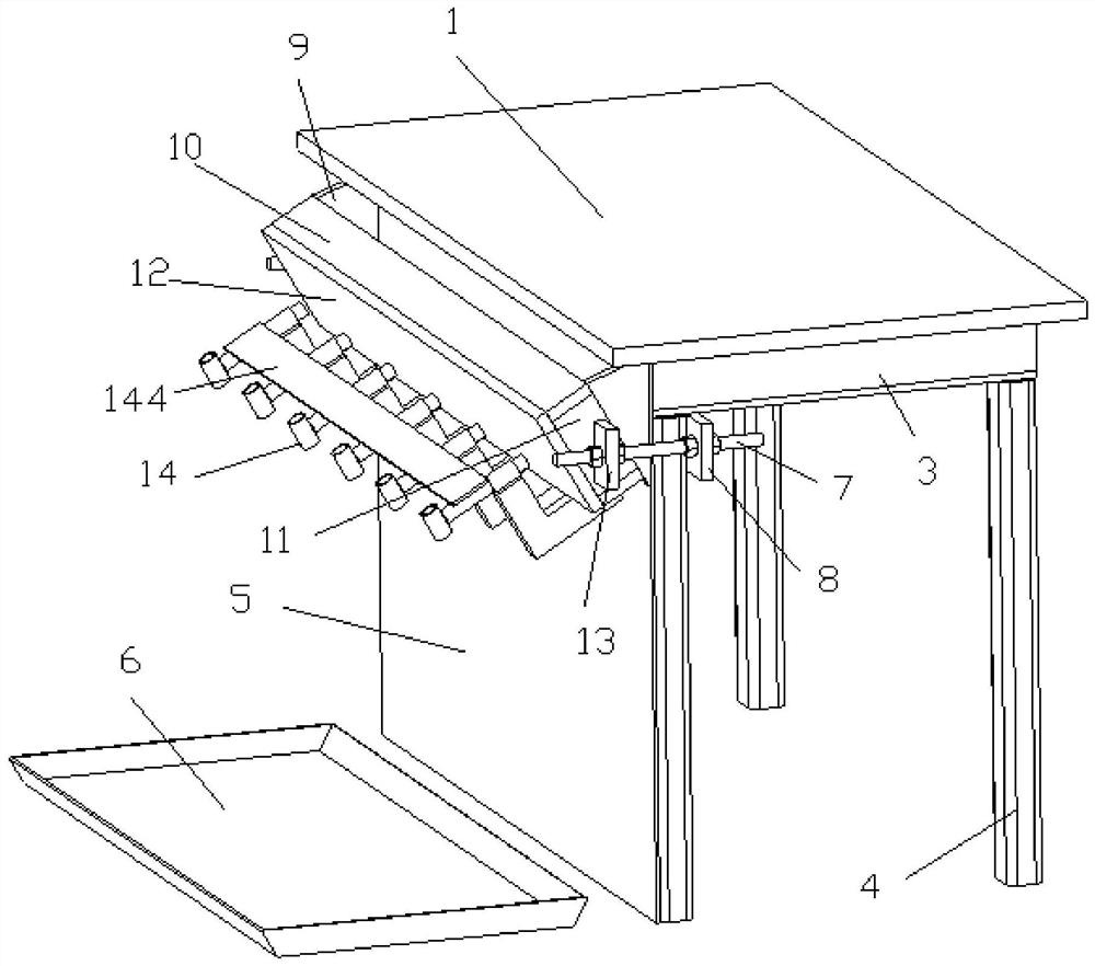 A linear beveling device for structural parts