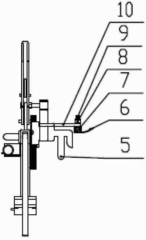 Side position positive pushing semi-automatic battery replacing device for electric automobile