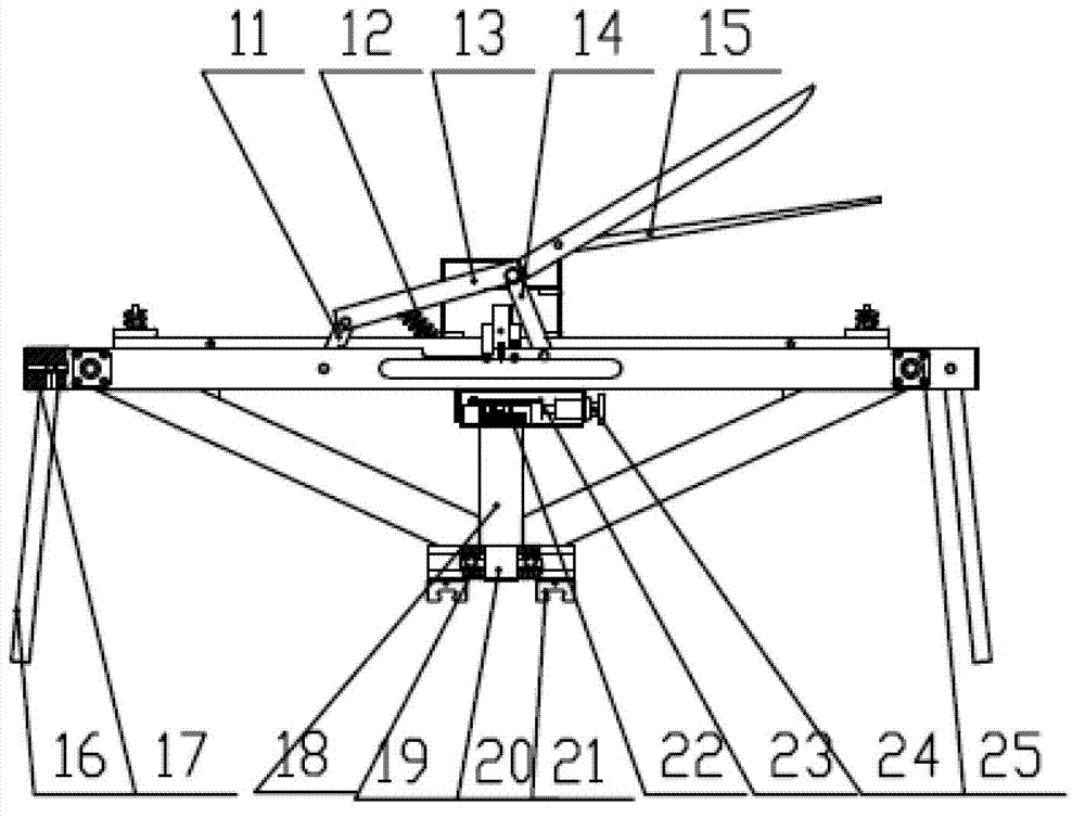 Side position positive pushing semi-automatic battery replacing device for electric automobile