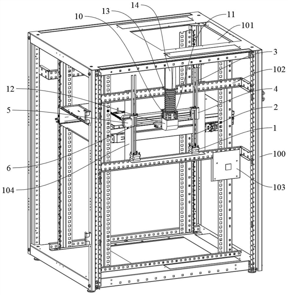 Server cabinet heat dissipation device