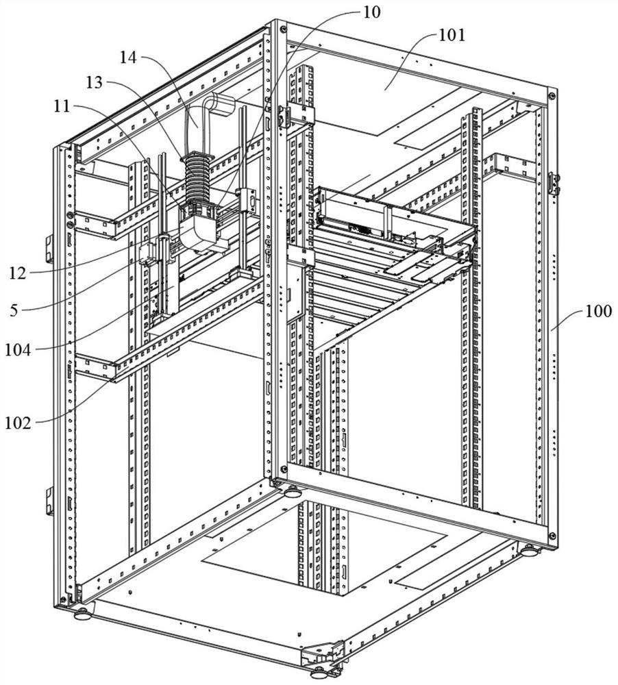 Server cabinet heat dissipation device