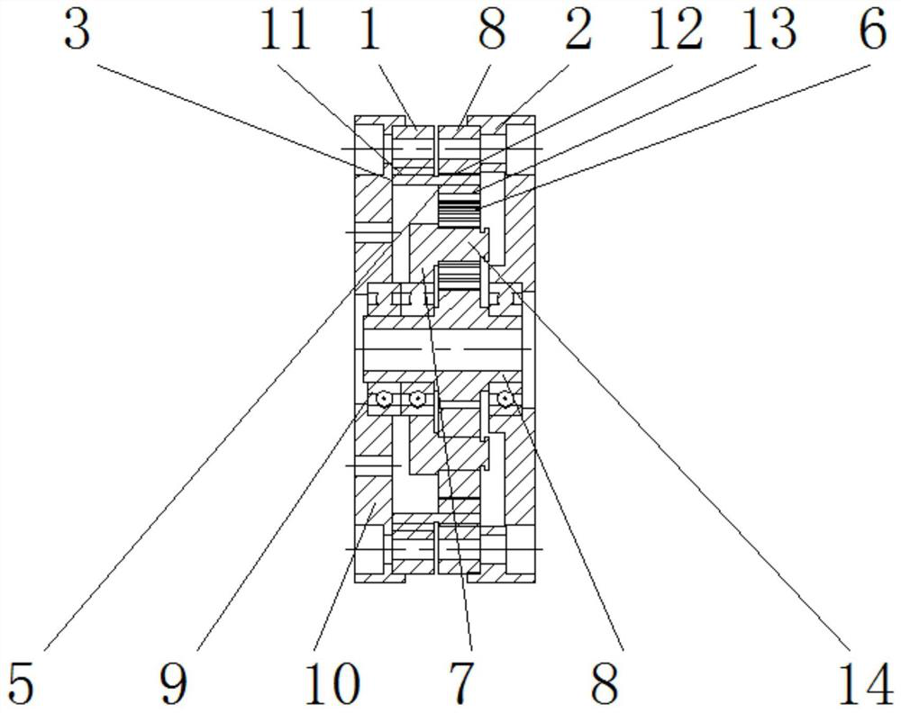 Planetary harmonic composite speed reducer