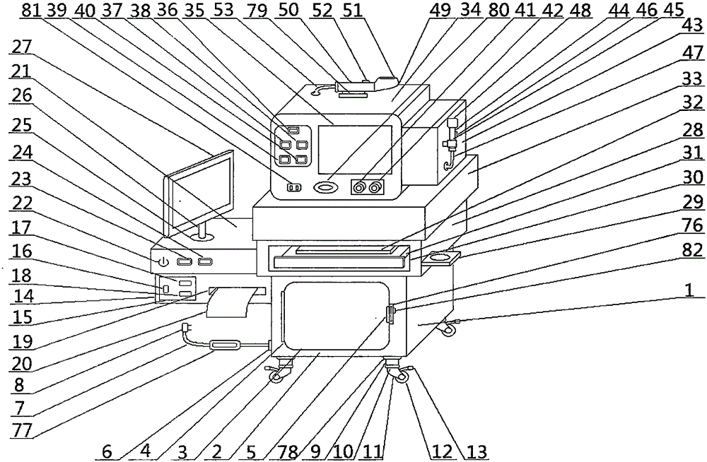 Ophthalmological ultrasonic imaging inspection instrument