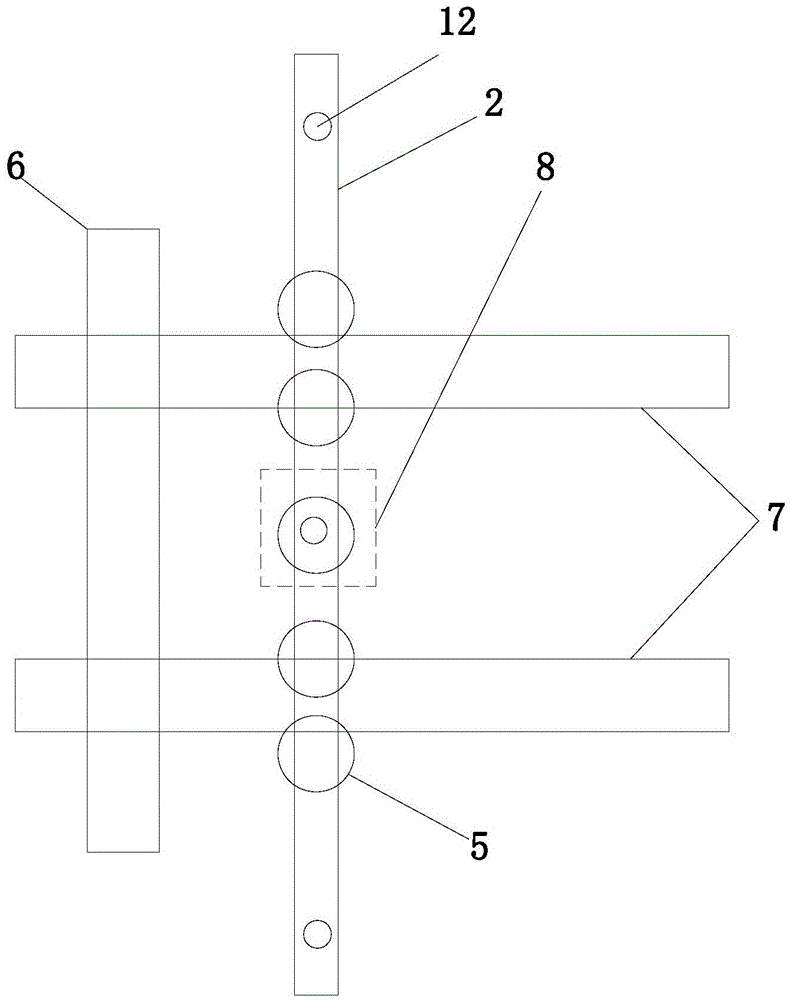 Nailing device for heated floor