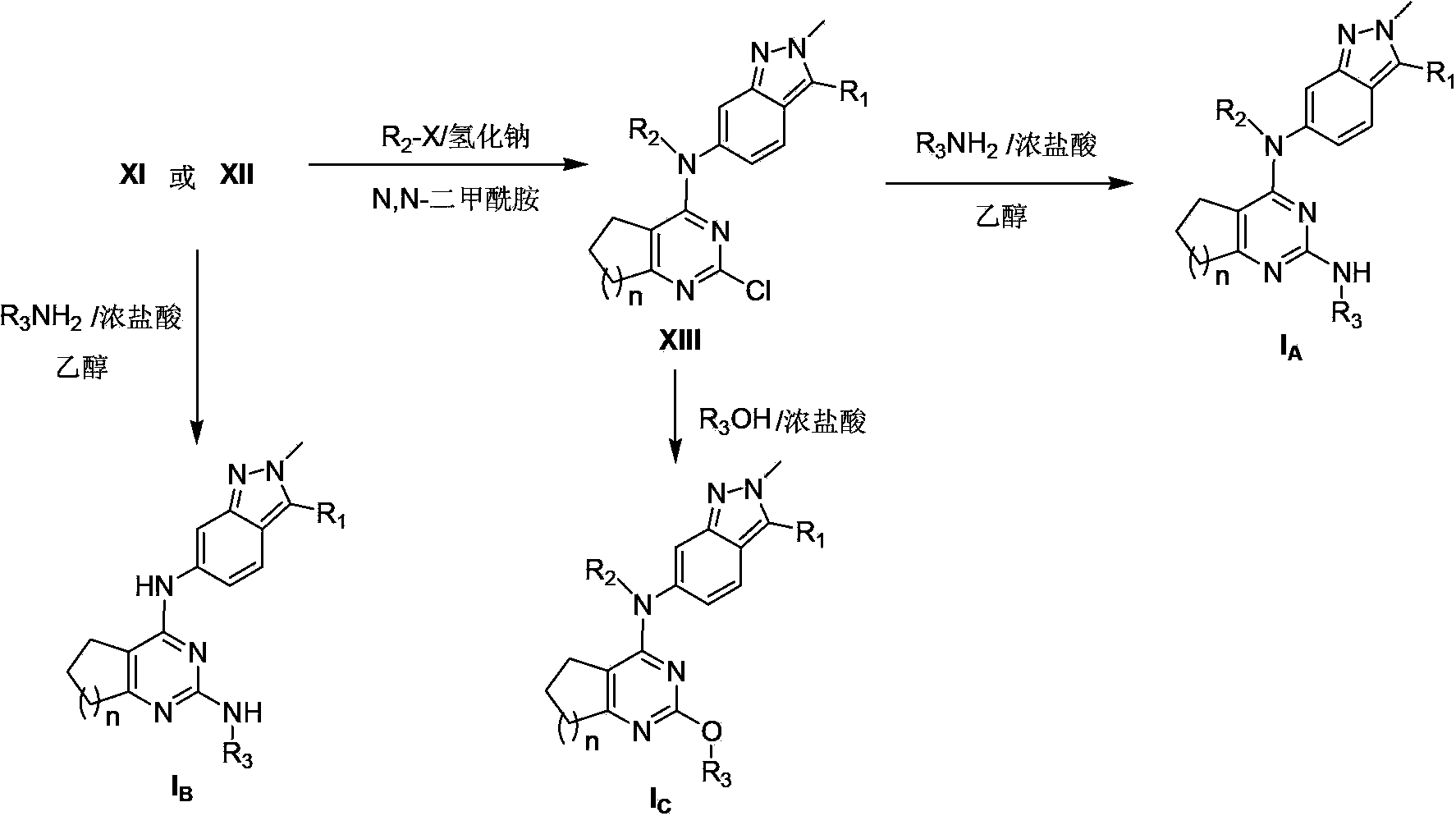 2,4-disubstituted-cycloalkyl[d]pyrimidine compound and its use