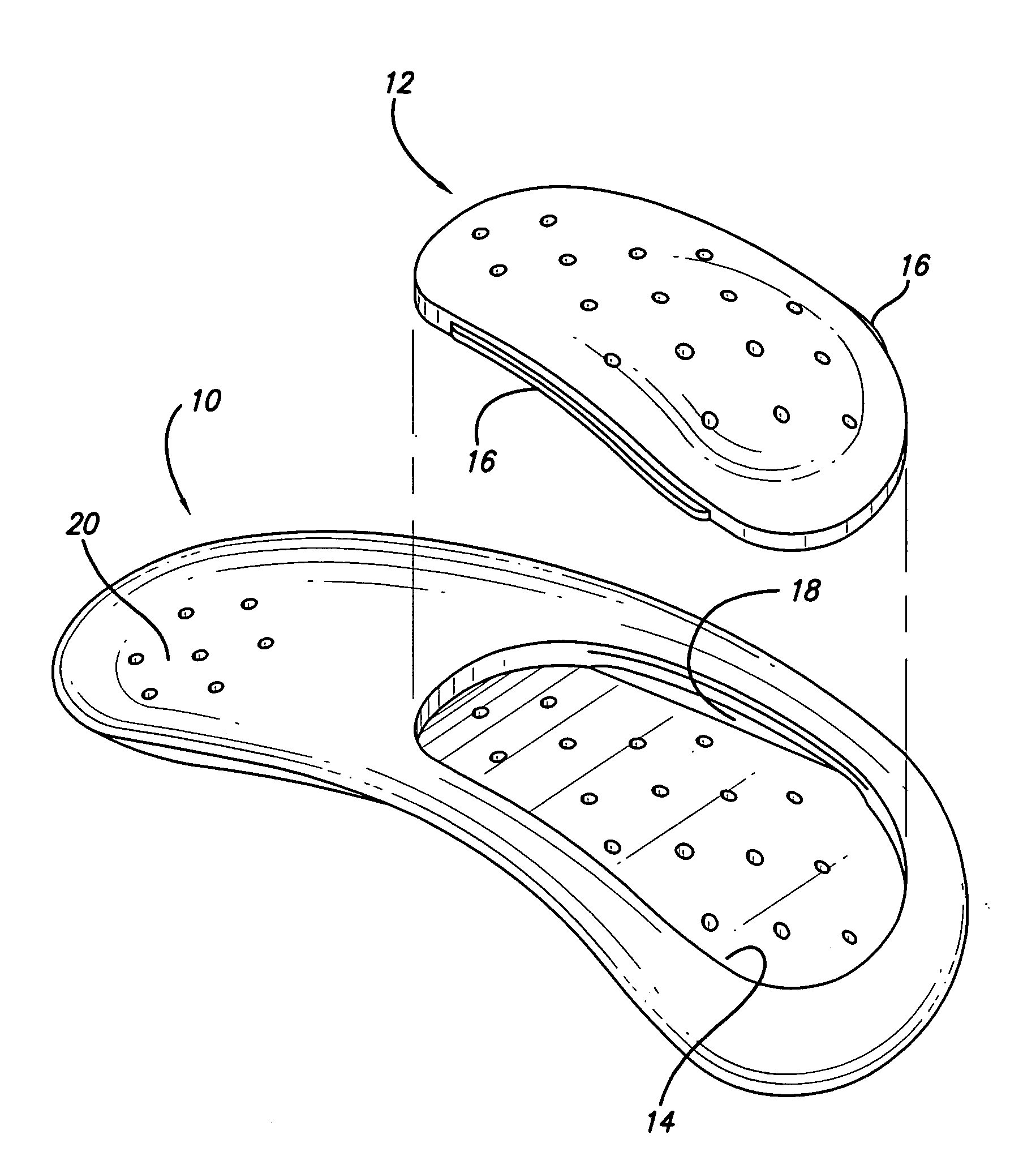 Nano-silver footwear orthotic with insert and method of manufacture