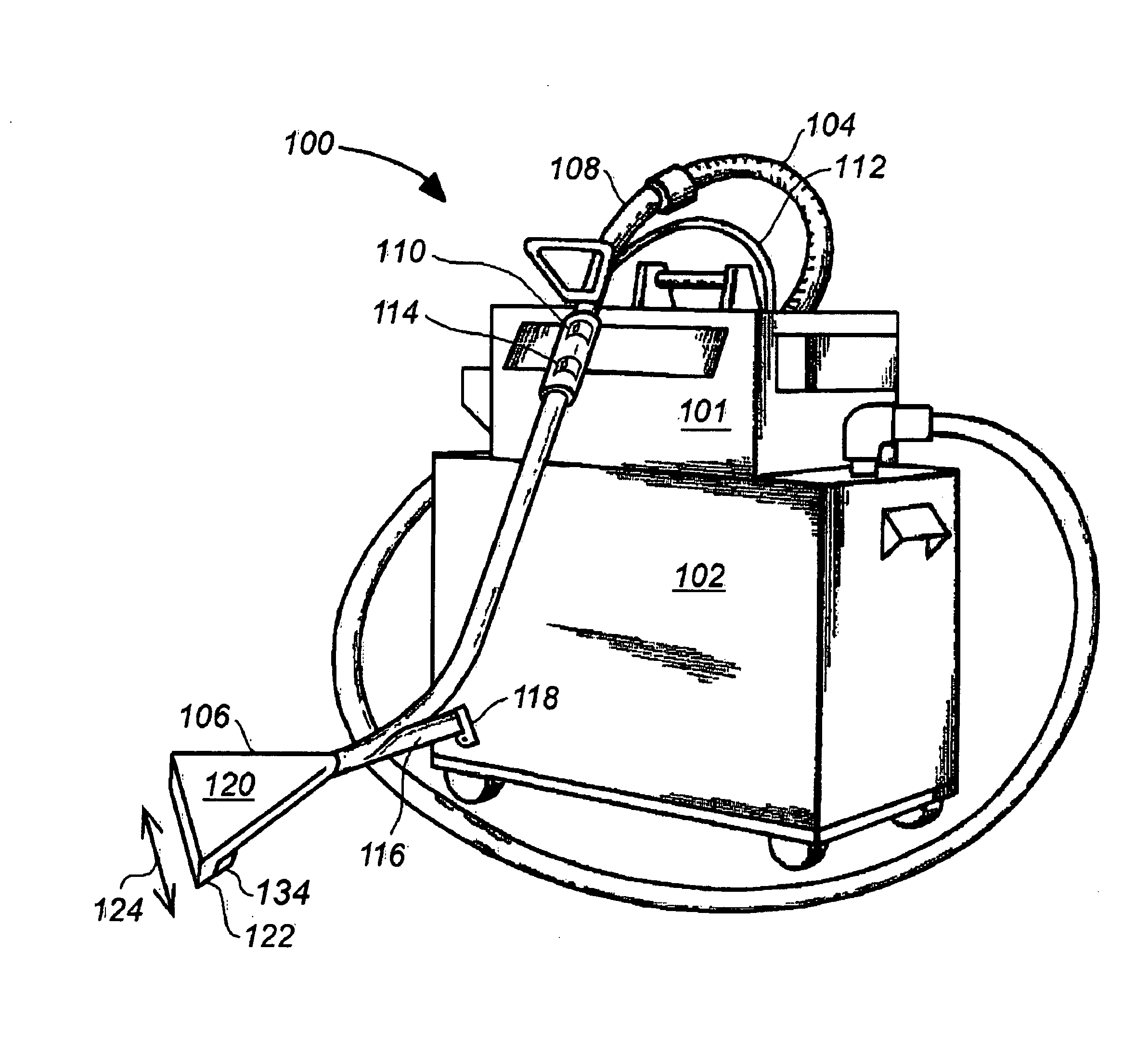 Sprayless surface cleaning wand