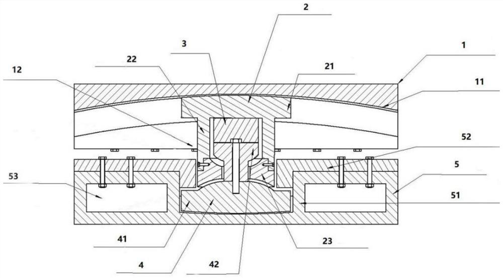 Three-dimensional friction pendulum shock insulation support with tensile function