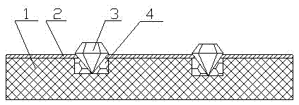 Mobile phone shell with crystals and diamonds embedded in colored patterns and manufacturing method thereof