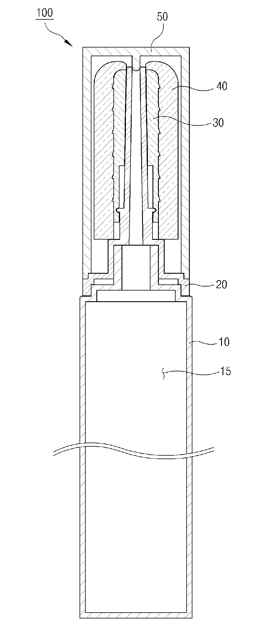 Cosmetics container with a puff rotatably mounted on a container body