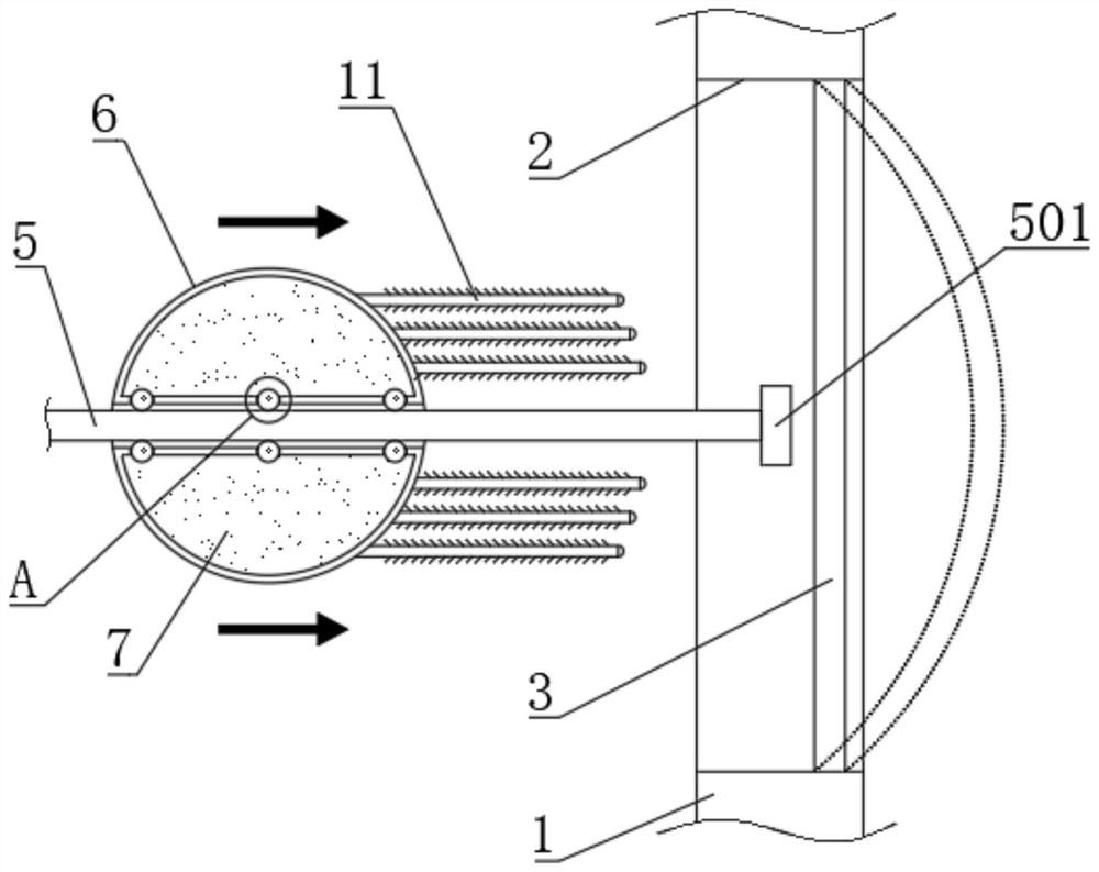 Self-separation concrete vibrating bar adopting cold type water drainage technology