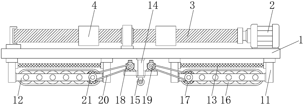 Driving structure based on automobile part stamping device and driving method of driving structure