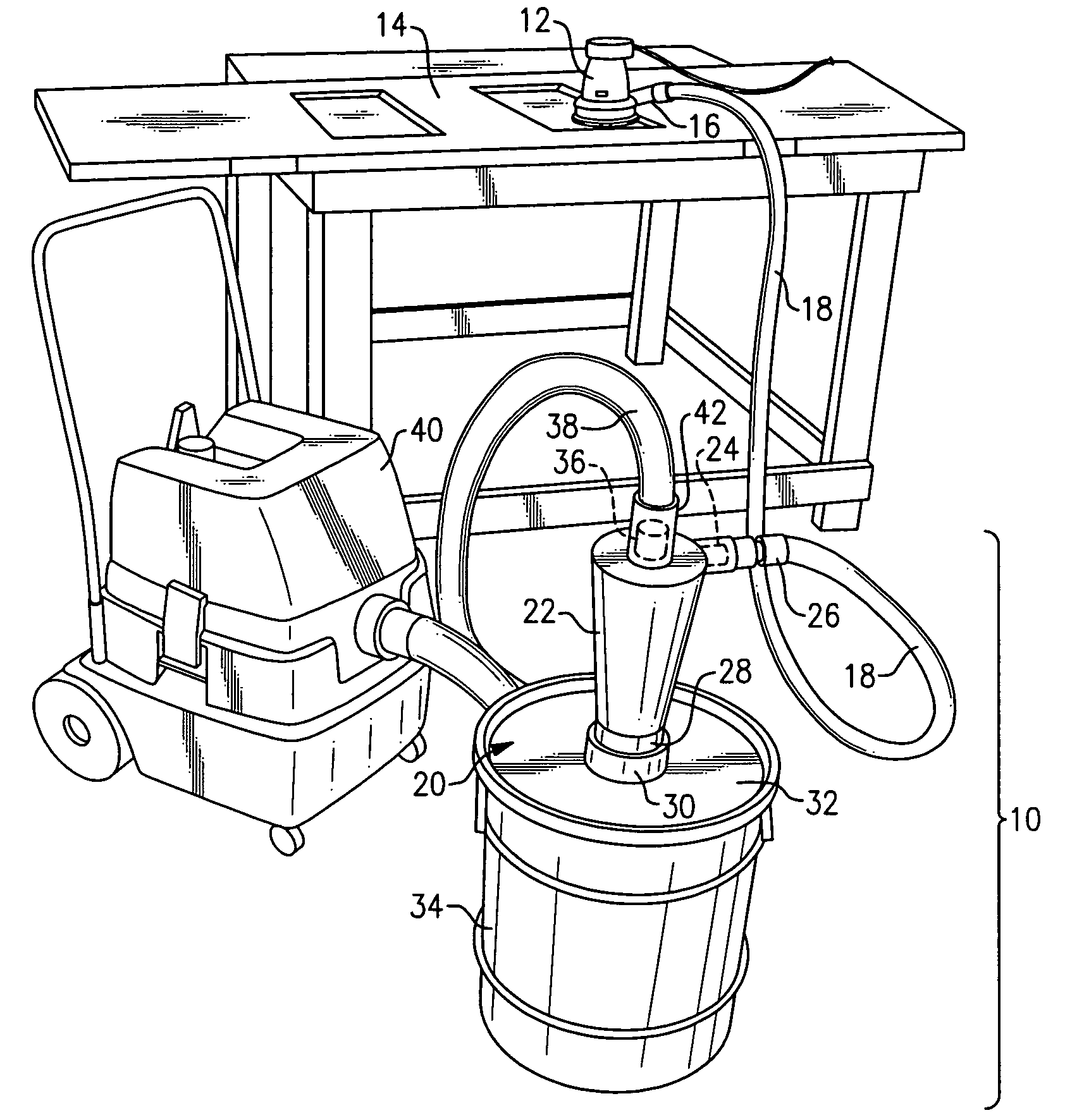 Auxiliary dust collection system