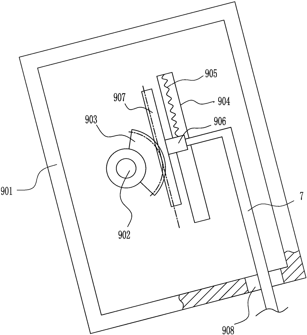 A computer shell recycling device