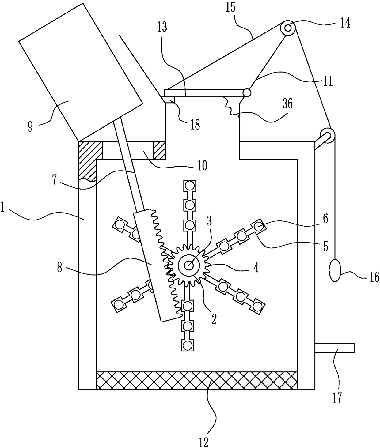 A computer shell recycling device