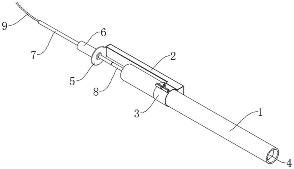 In-sampling-tube static cone penetration testing device