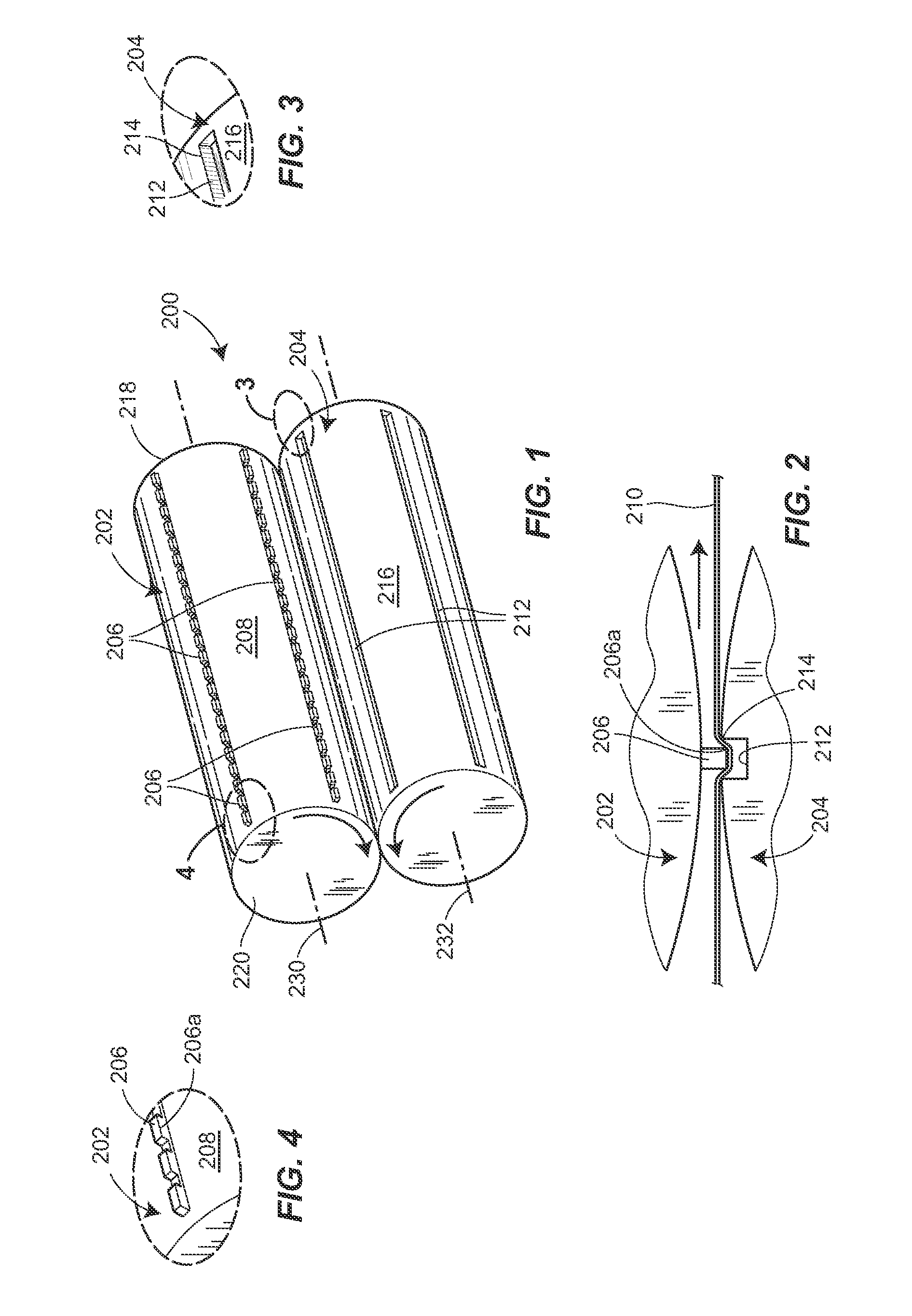 Method of perforating a web material