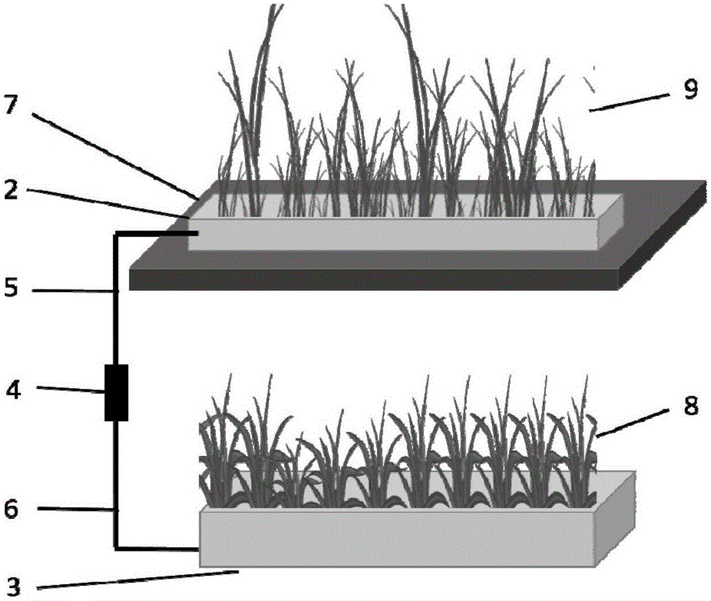 Polluted water body in-situ restoration microbial oxidation reduction device and restoration method