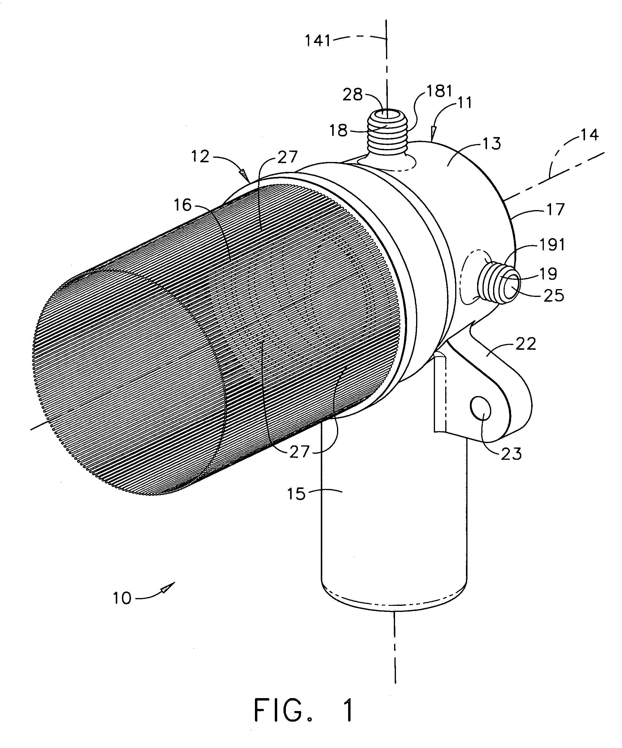 Coolant feed drill nozzle with thrust-vectored exhaust