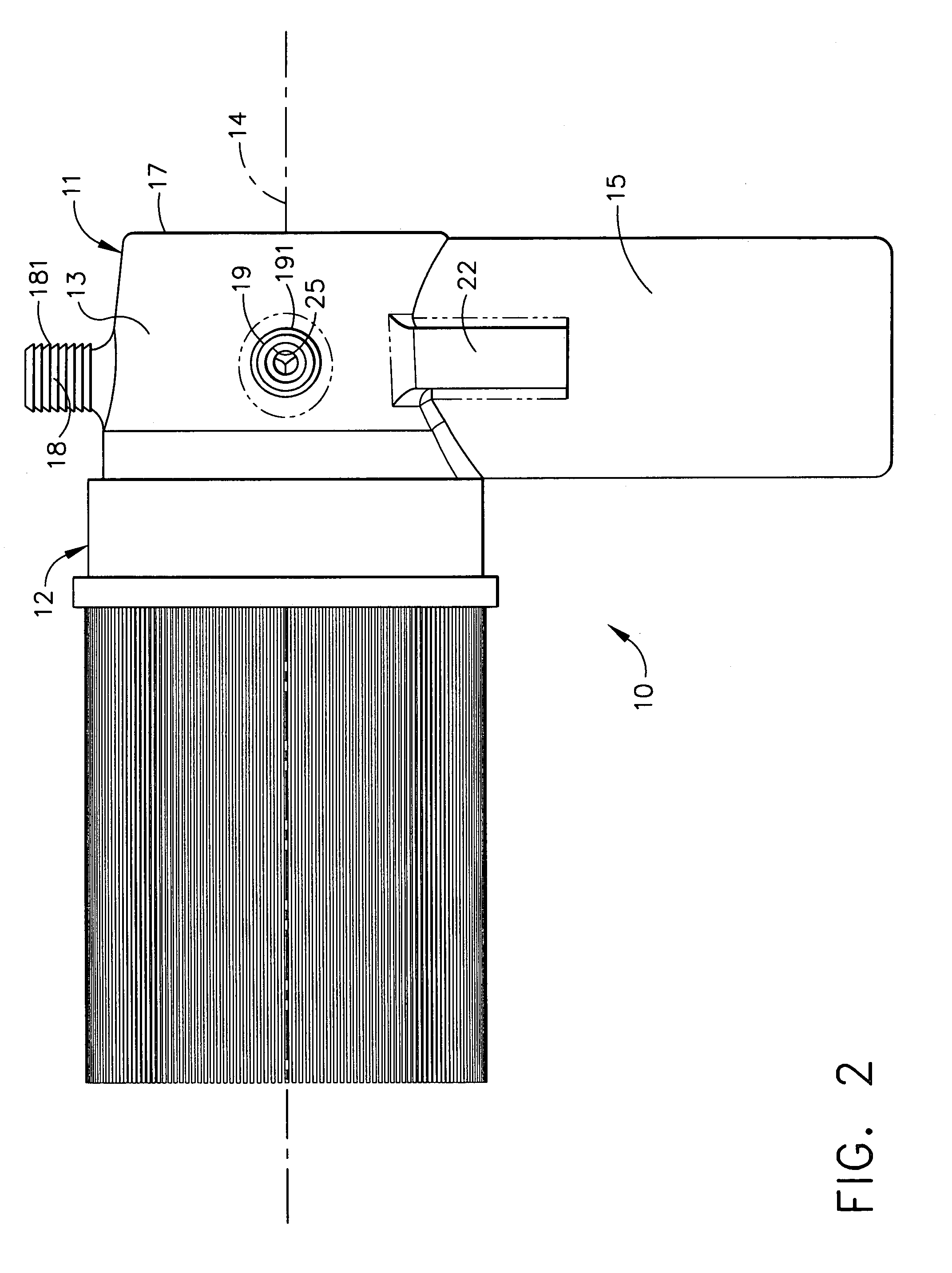 Coolant feed drill nozzle with thrust-vectored exhaust