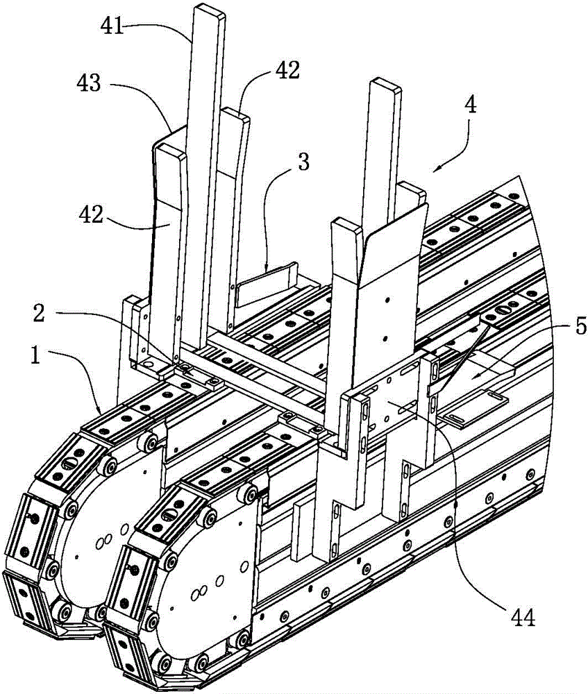 Double-end milling automatic multi-piece feeding mechanism